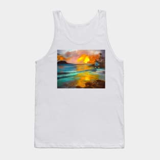 Sunset Blue Tank Top